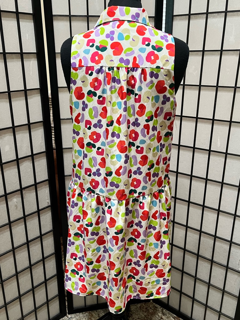 SSYS THE KENDALL SLEEVELESS COLLARED DRESS IN ANIMAL, WOMEN SIZE M - Picture 6 of 10
